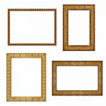 Wooden Photo Frame Icons 4 Pack